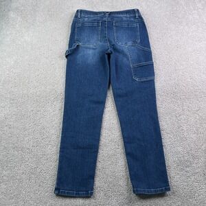 Democracy Jeans Womens 2 Blue Carpenter Utility Ab Solution Stretch Denim